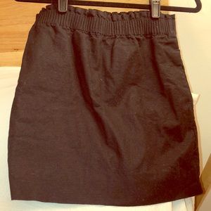 J Crew stretchy black pencil skirt
